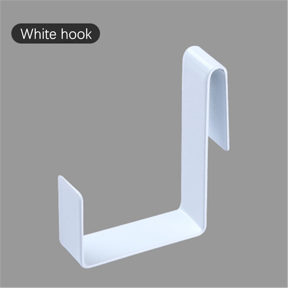 Stainless steel hook kitchen cabinet hanger clothes coat hat towel rack hook clip storage rack storage rack door hook: Light Yellow