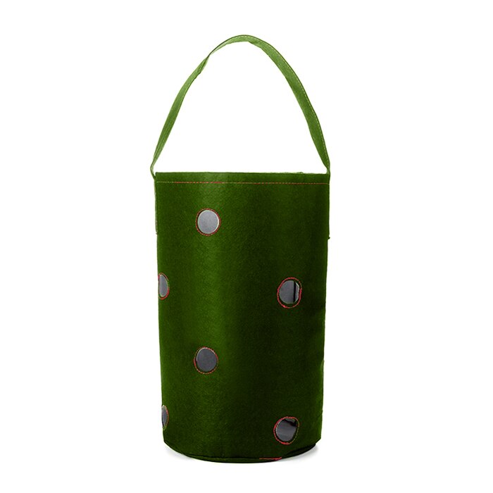 Morangos crescer saco vertical jardim plantador montado na parede plantando vaso de flores sementes vegetais casa varanda decorações suprimentos: Green