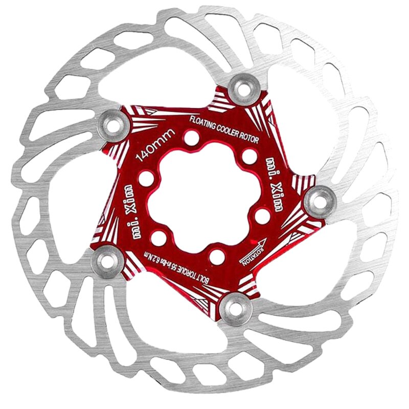 Mi.Xim Bicycle Brake Rotor - 140mm - Stainless Steel Disc - for MTB & Road Bikes: Default Title