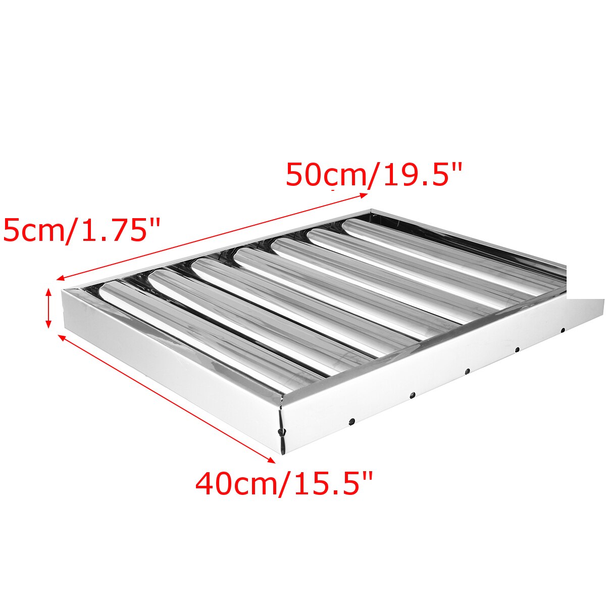 40x50x5cm Hood Baffle Grease Filter Stainless Steel Kitchen Equipment Smoke lampblack machine Grease Filter
