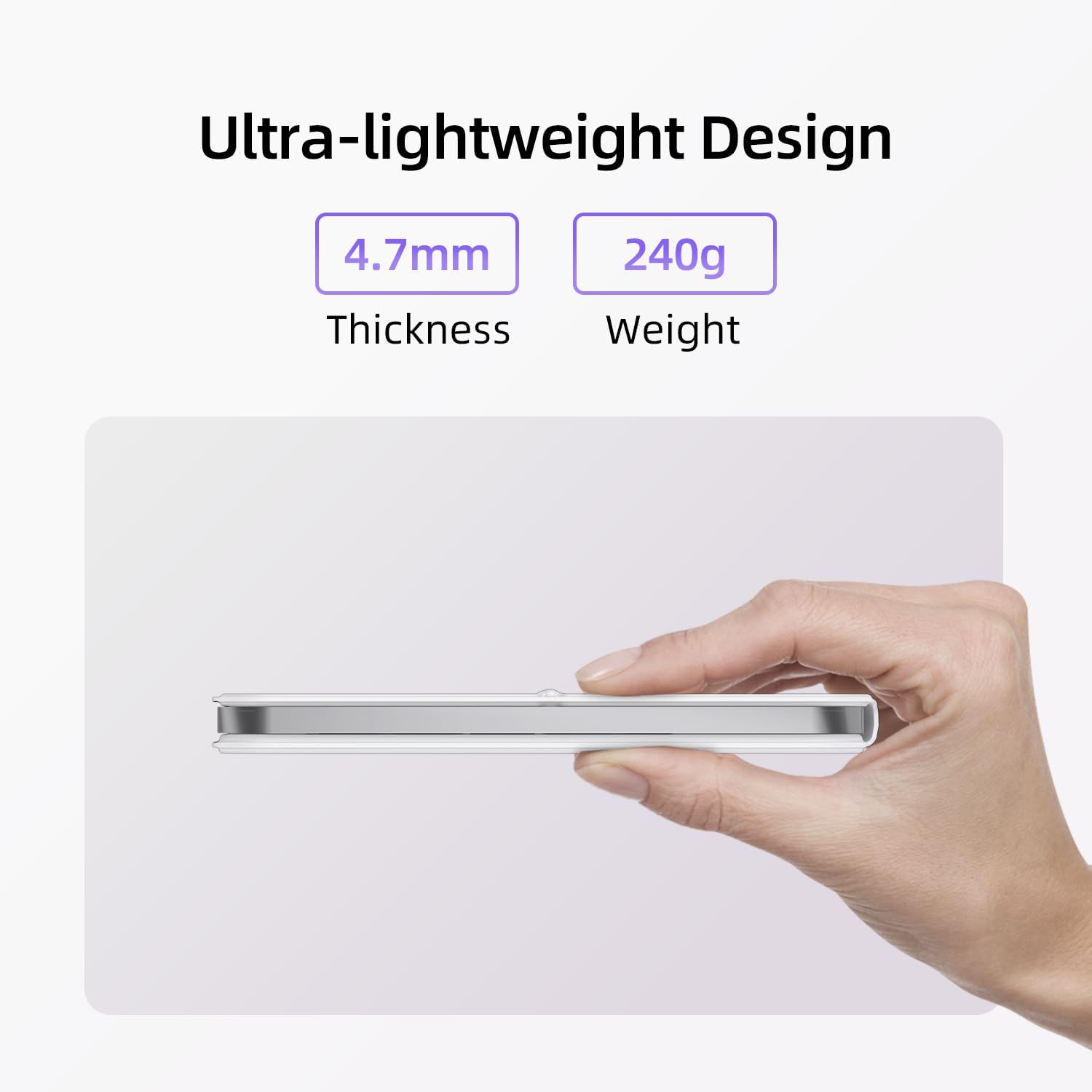 Tangentbordsfodral för ipad mini 7th (a17 pro) och 6th ) 8.3- tum, ultratunt folio-tangentbord, magnetiskt skyddsfodral