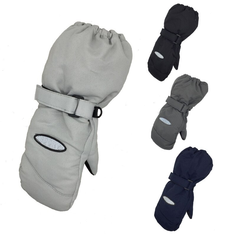 Gants de Ski pour enfants d'hiver épaissi bébé Plus velours coupe-vent Sports de plein air mitaine gants de randonnée antidérapants pour les enfants