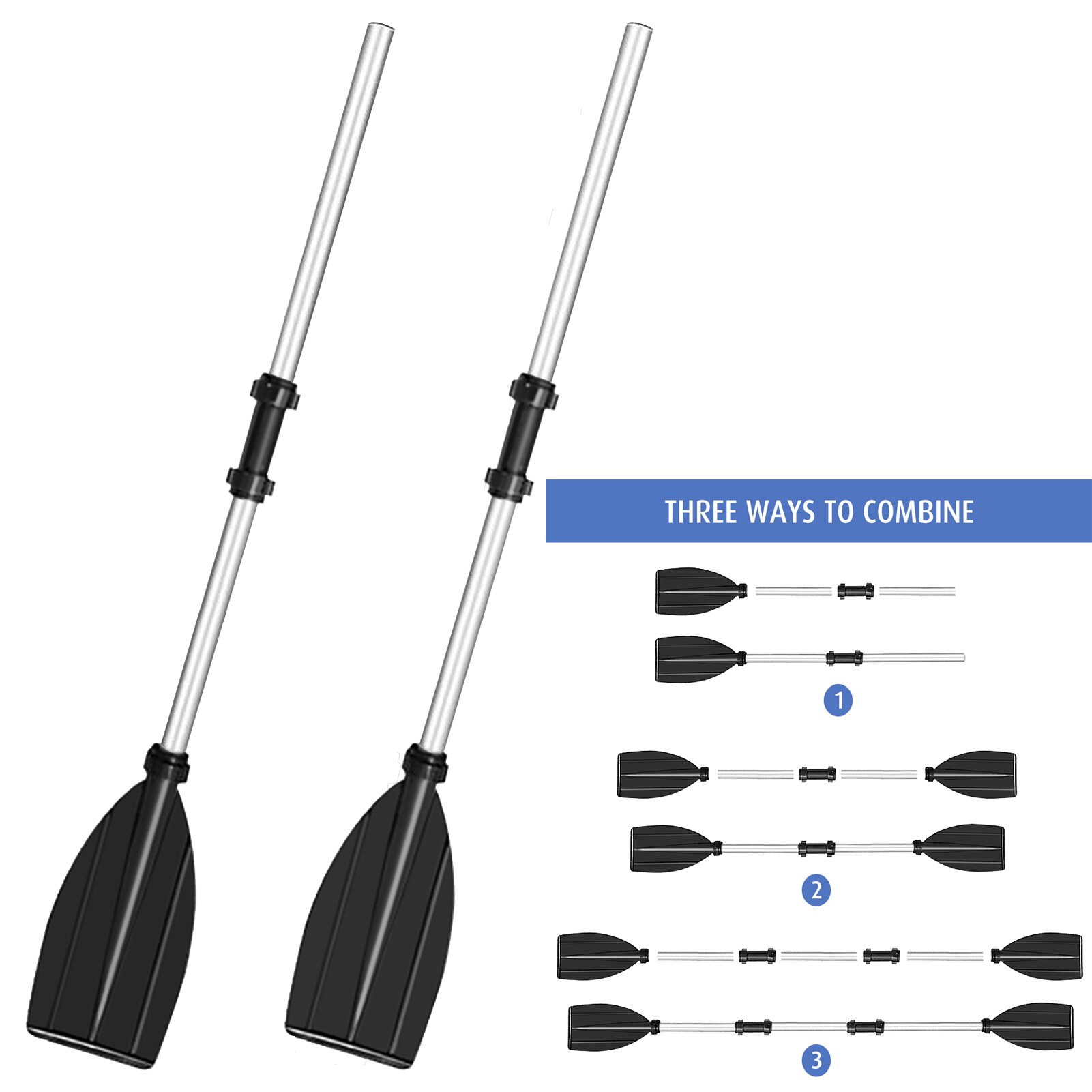 Kayak Paddle Board 4 Stuk Dual Purpose Kayak Paddle Board Verstelbare Sup Paddle Kajak Boot Stand Up Paddle Board: Type 2