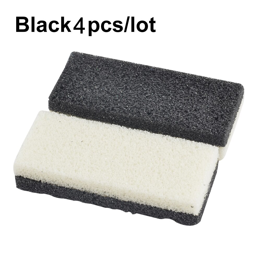 Esponja pómez para los pies, exfoliante para pedicura, dispositivo para moler los pies, herramienta para el cuidado de los pies: black 4pcs