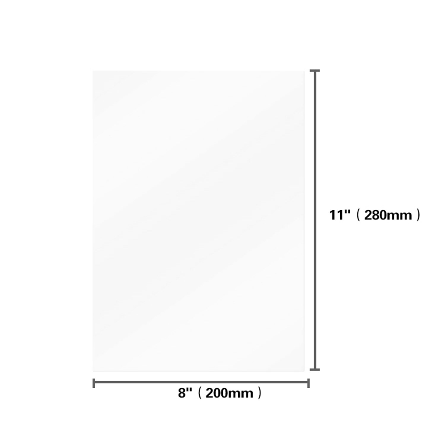 Fep film transparent frigivelsesfilmark 280*200m tykkelse 0.1mm høj transmissionsstyrke til foton uv harpiks 3d printer
