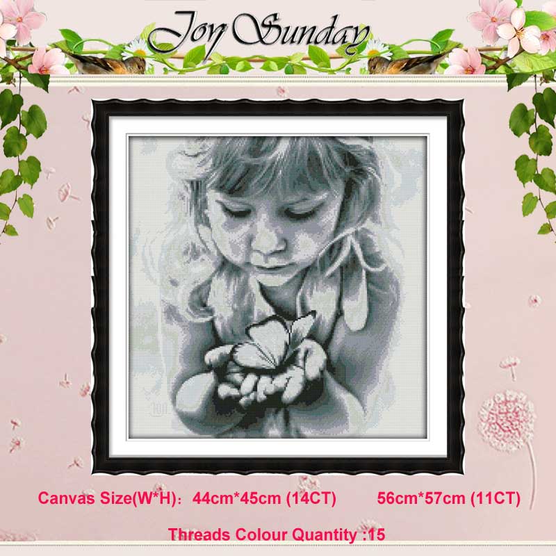 Angel Baby Girl Lover counted Cross Stitch 11CT 14CT Cross Stitch Set DIY Cross-stitch Kit Embroidery Needlework
