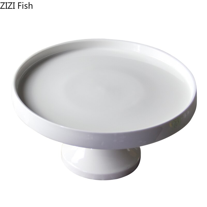 Soporte de cerámica blanca para pasteles y herramientas de cobertura de plástico, herramientas de pastel de bodas, molde para Fondant para decoración de pasteles, suministros para mesa de postres Pops