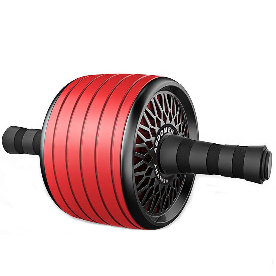 Roue abdominale silencieuse, corde à sauter, avec tapis pour exercices abdominaux, accessoires de musculation X61B: Red 03