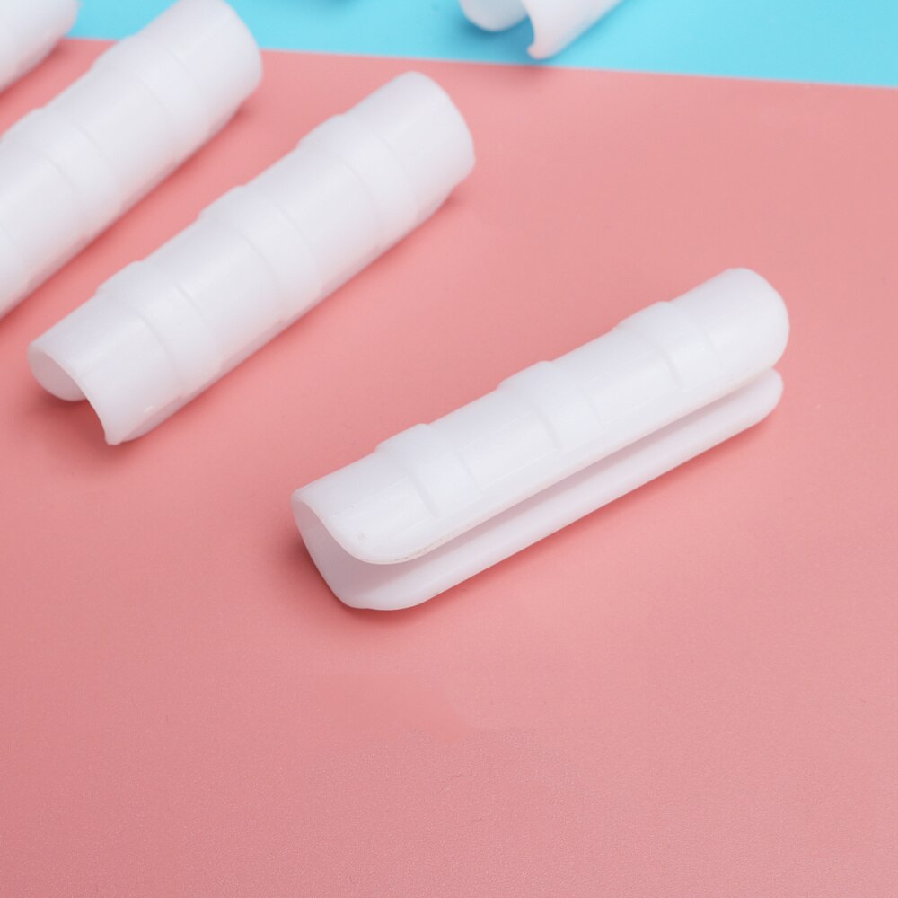 10 Pcs ABS Snap Clamp Standard Grip Snap-in Buckle Garden Greenhouse Accessories (Suit for 19-20mm Pipe, White)