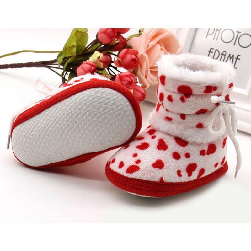 Baby Schoenen WINTER 0-18 m Baby Kids Baby Meisje Warme Laarzen Casual Soft Sole Fleece Warm Sneeuw booties Schoenen M2