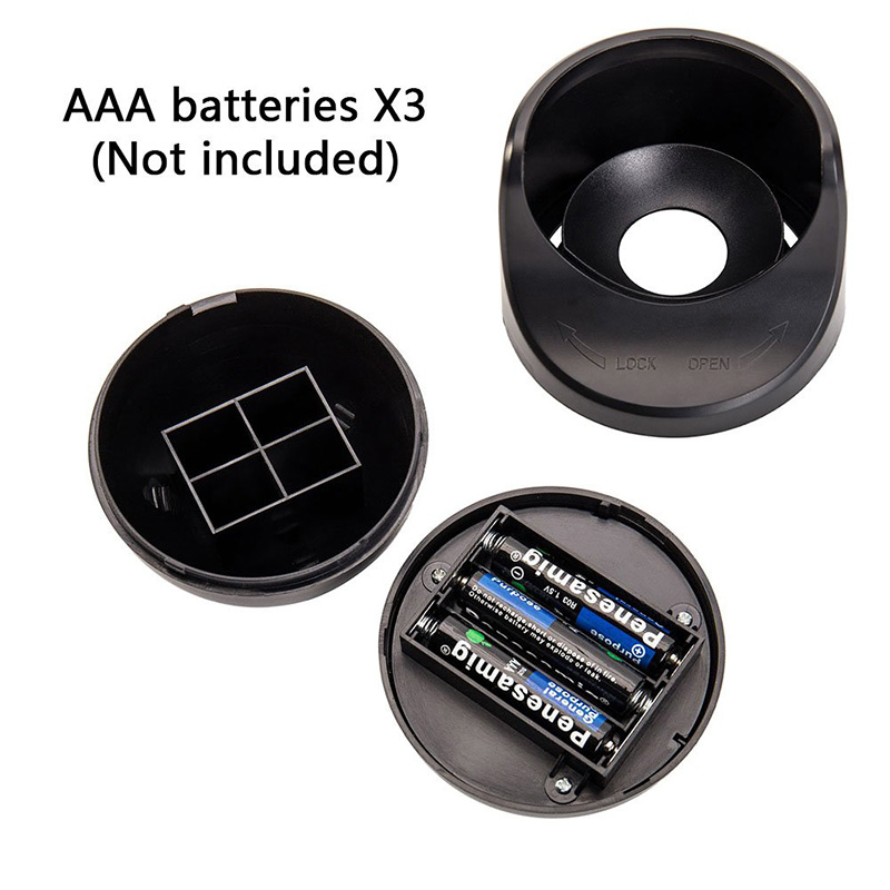 Sans fil capteur de mouvement lumière 9 LED AAA alimenté par batterie 360 degrés Rotation nuit lumière mouvement LED intérieur extérieur applique murale