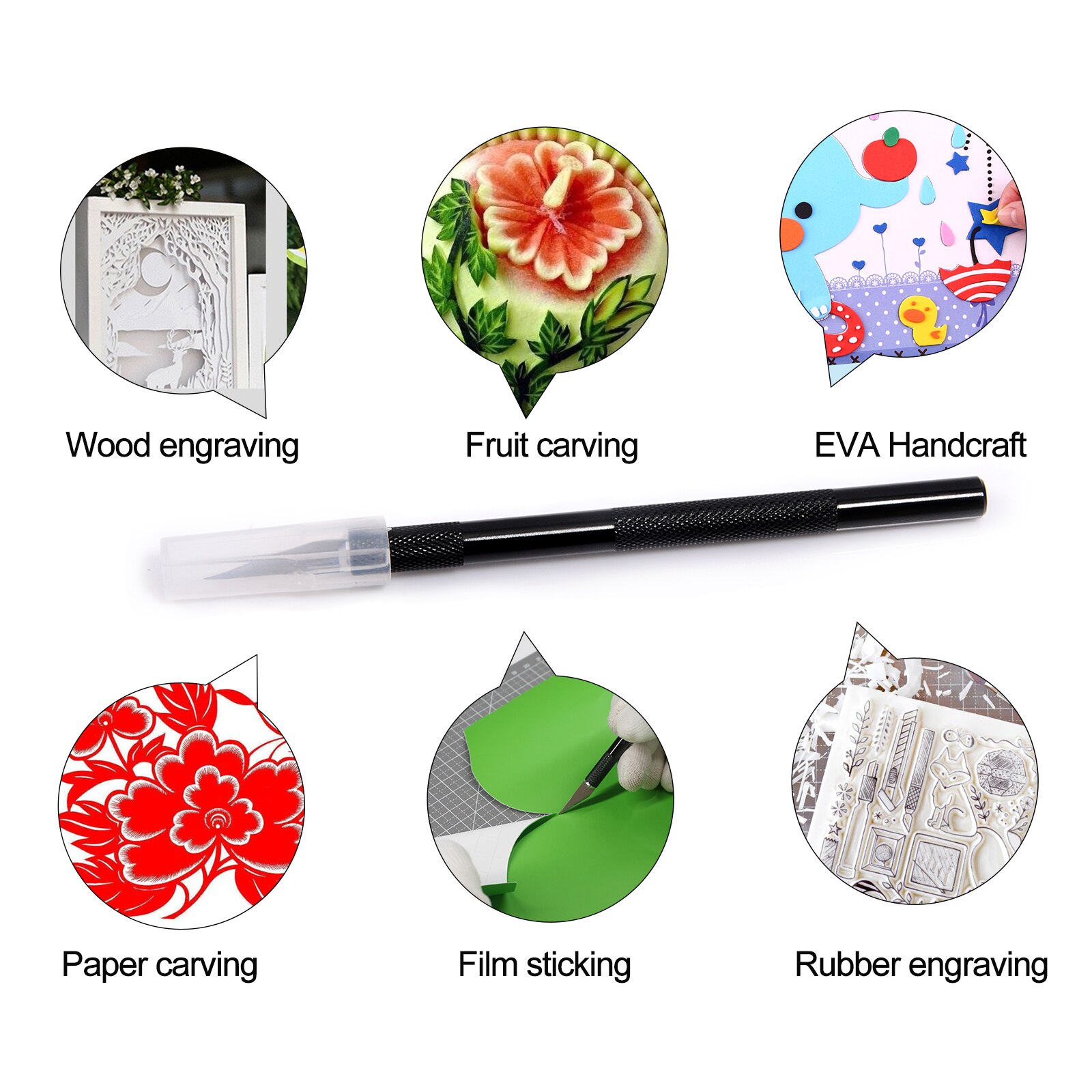 EHDIS Vinyl Car Wrapping Styling Tools Kit Carbon Fiber Film Squeegee PPF Scraper Knife Window Tinting Installing Repairing