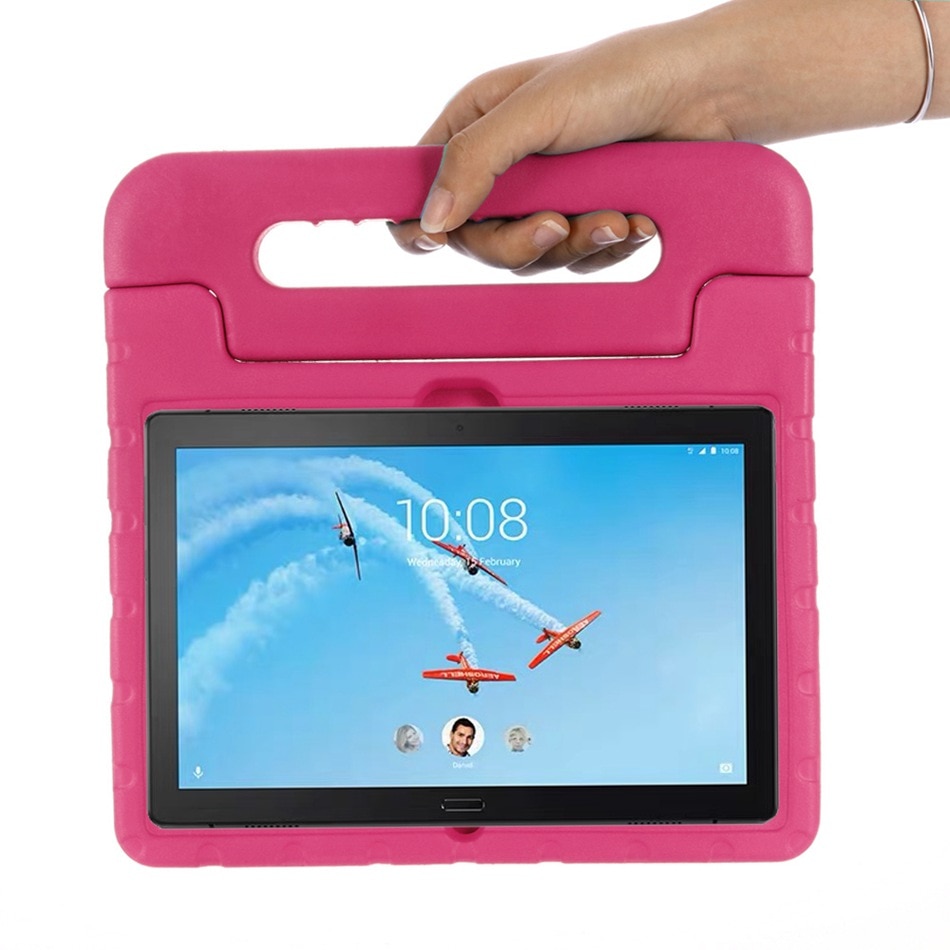 Til lenovo tab  p10 etui håndholdt helkrops børn børn eva håndtag stativ tablet cover til lenovo tab  m10 10.1 tommer