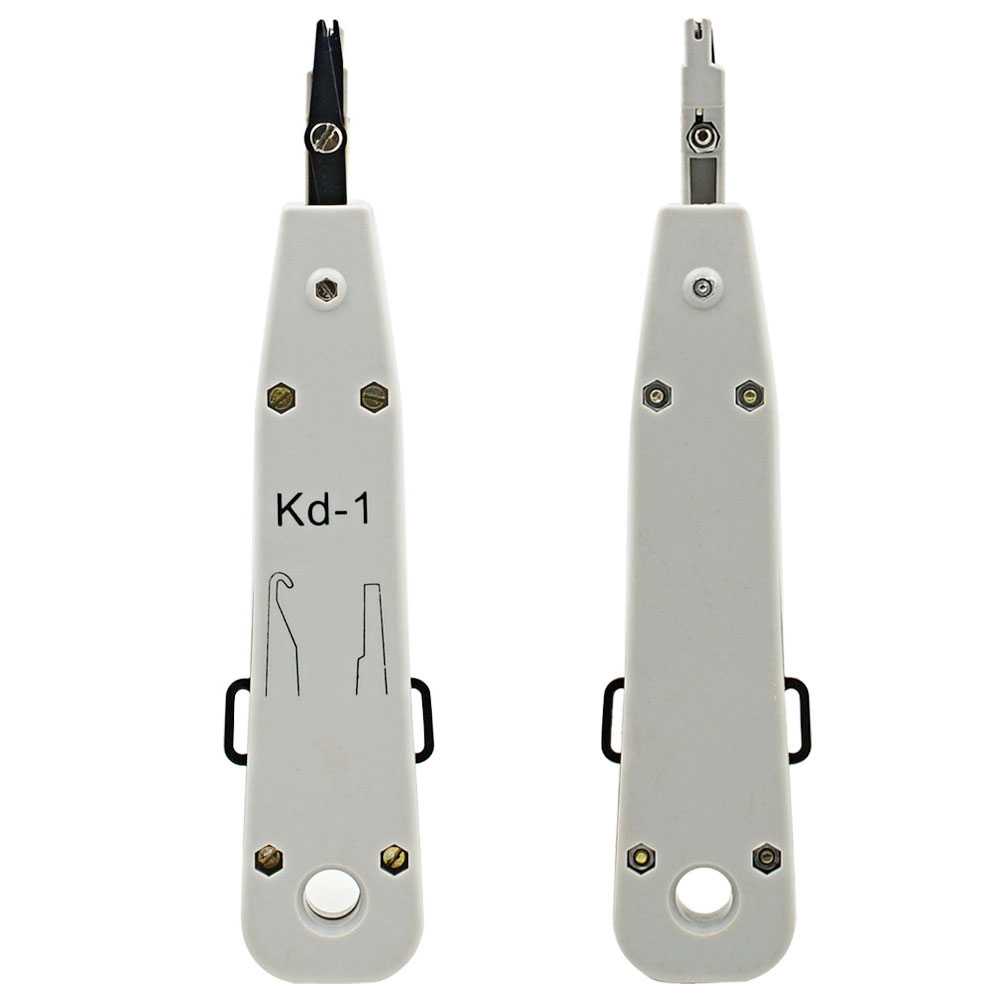 Ociodual Impact Crimper Lsa Voor Ethernet Netwerk Kabels RJ45 Stijl Krone Grijs Tool Insert Type Impactor En