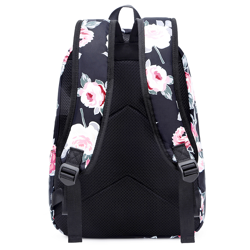 Fengdong fleur impression école sac à dos pour filles sac à dos enfant femme sac à dos de voyage pour ordinateur portable cartable enfants sacs d'école