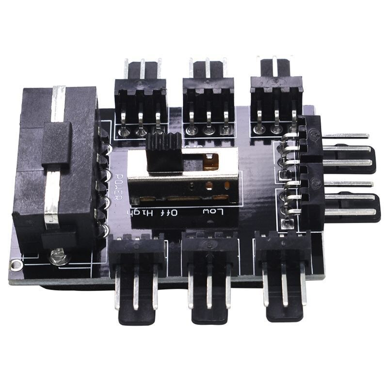 4 -nastainen/sata-sovitin tuulettimen napa 1 to 8 3 nastainen pwm sata molex -jakaja pc kaivoskaapeli 12v virtalähde jäähdytin jäähdytysnopeuden säädin