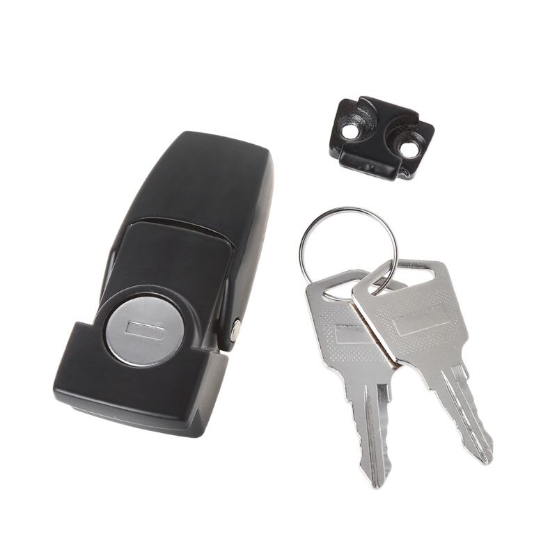 Kabinet Zwarte Coating Metalen Hasp Klink DK604 Security Toggle Slot Met Twee Sleutels