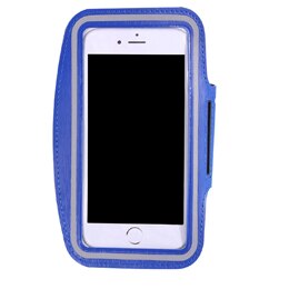 Waterproof sports arm with mobile phone for iphone xiaomi huawei 5 inches or less equipped with sports belt bag: royal blue