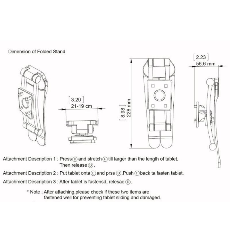 Muur bureau tabletstandaard keuken tablethouder aluminiumlegering smartphonehouders