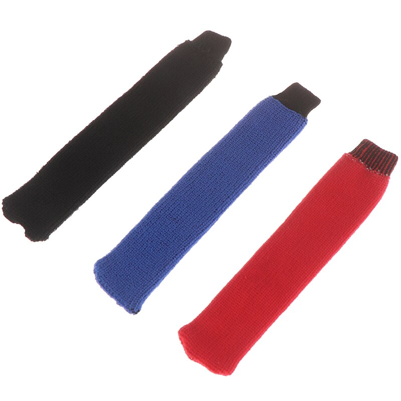 1pc Cotton and Elastic Nonslip Towel Badminton Racket Over Grip Cover Black