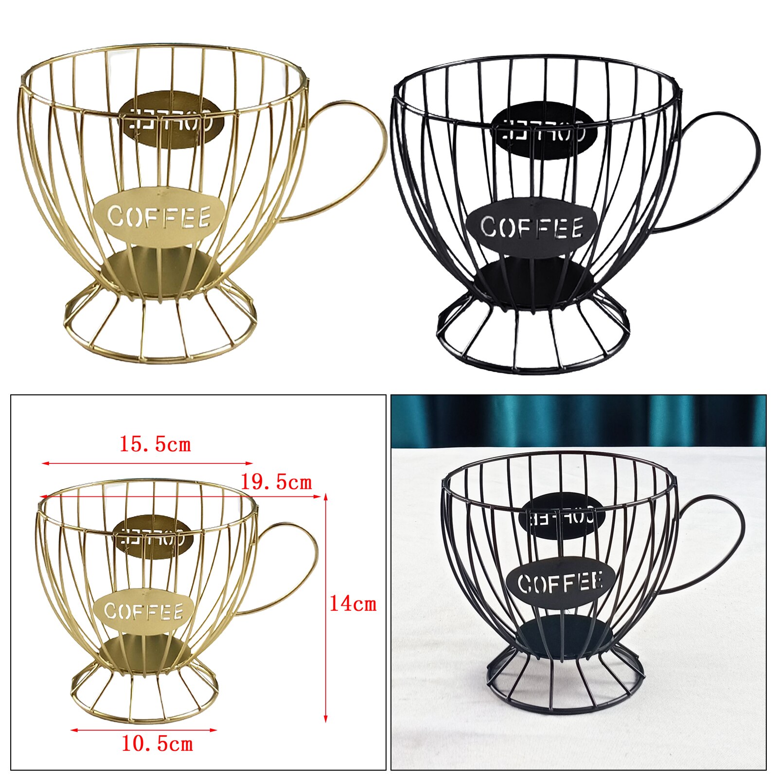 Koffie Pod Houder Ijzer Mok Cup Keeper Capsule Koffie Espresso K Cup Keuken Opslag Mand Organizer Container Voor Cafe Bar