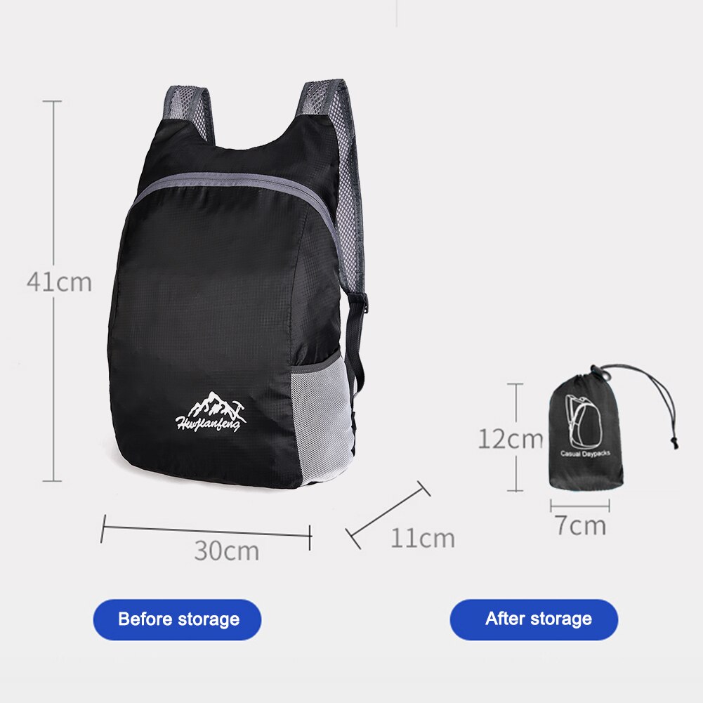 Lightweight Backpack Foldable Outdoor Travel Waterproof Daypack Sports Travel Camping Hiking Pack for Men Women Hiking Climbing