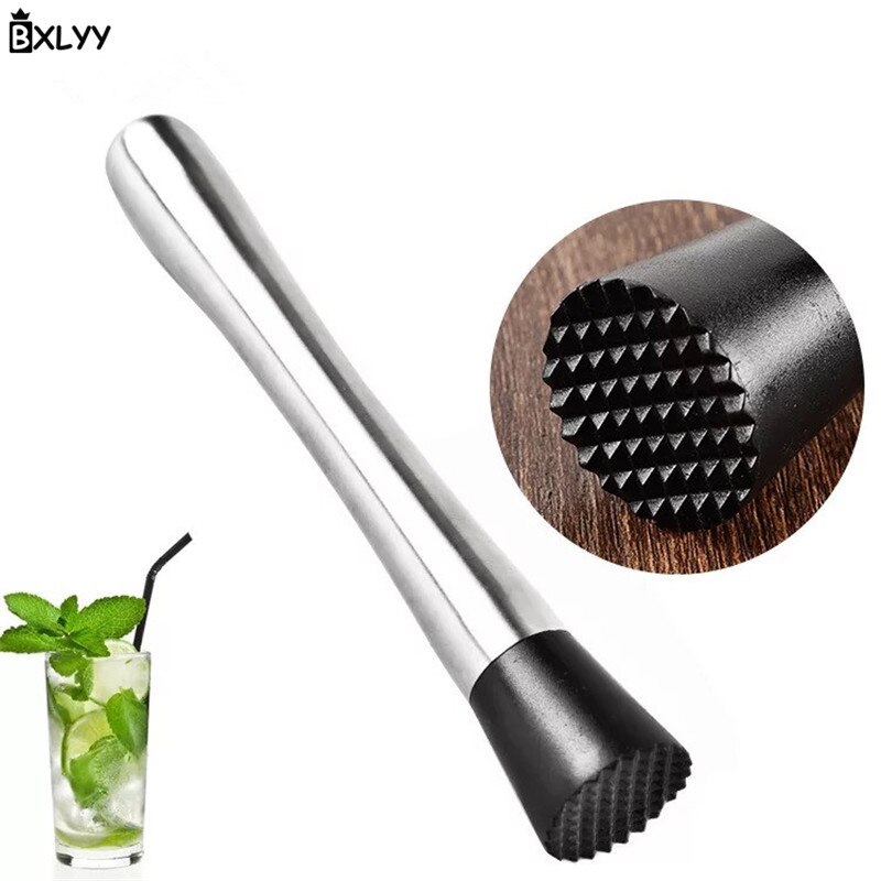 BXLYY de acero inoxidable cóctel barman Mojito Mint Blender DIY bebida Ice Crush Bar herramienta de cocina accesorios de cocina .8z