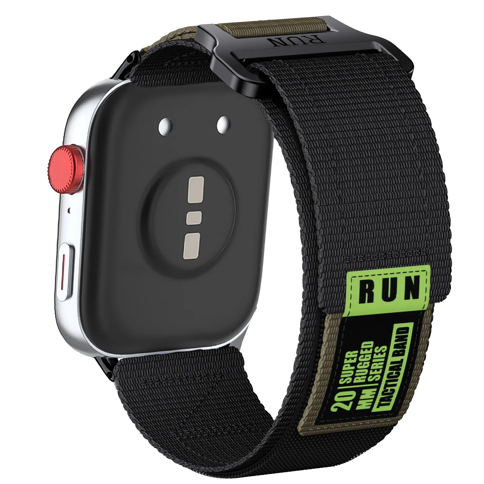 Correa de nailon Trail Loop para Huawei Watch Fit 3, pulsera deportiva para Huawei Watch Fit 3 2, Correas elásticas para reloj inteligente: XXXL / Rojo