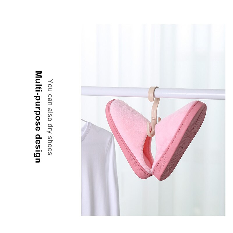 1PC Rotating Four-claw Hook Multifunctional Wardrobe Bag Storage Hook Nail-free Plastic Tie Hanger Organizer Save Space