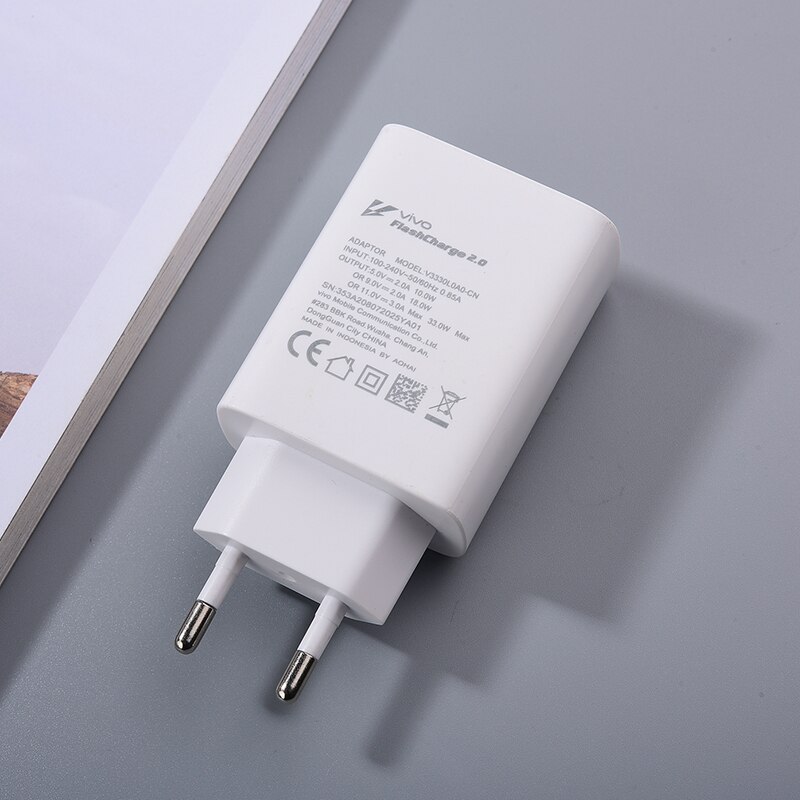 Vivo  s12 pro 33w usb-schnellladegerät, netzteil, 2.0 typ-c-schnellladekabel für vivo  x70 x60 x50 x30 pro iqoo neo 855 z1x s7