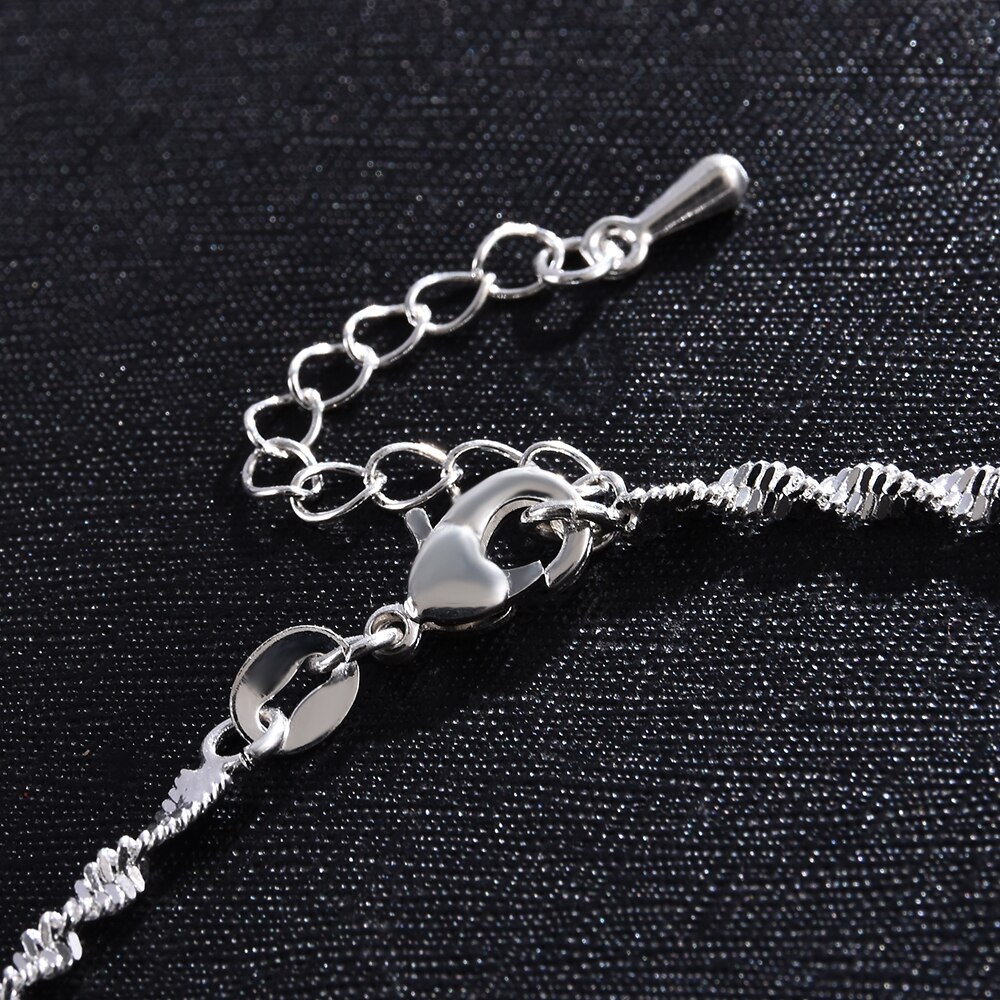 Ankle Bracelet Women Silver Color Anklet Foot Jewelry Chain Beach