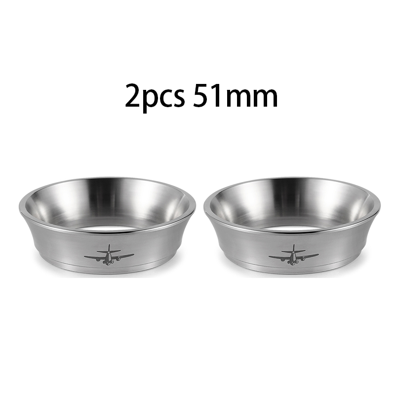 MHW-3BOMBER 51 mm & 58 mm Espresso-Dosiertrichter, Edelstahl, Kaffee-Dosierring, kompatibler Siebträger, Heim-Barista-Zubehör: Blau