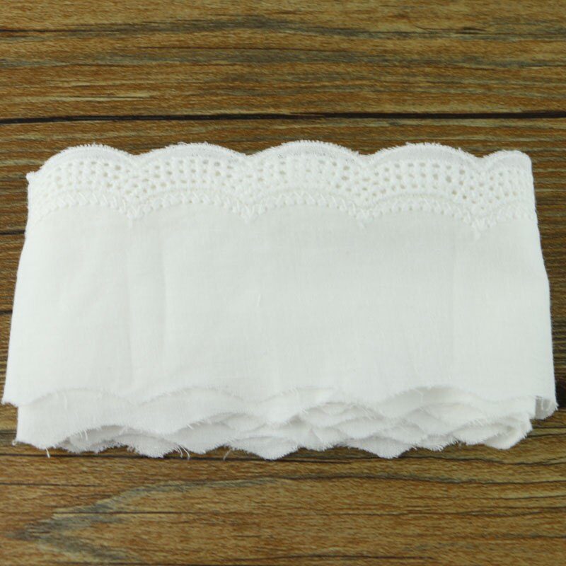 QUARKZMAN Decoratieve Kant 10 Meter Wit 3 Cm - Vintage Kant Voor DIY, Bruiloft & Cadeauverpakking