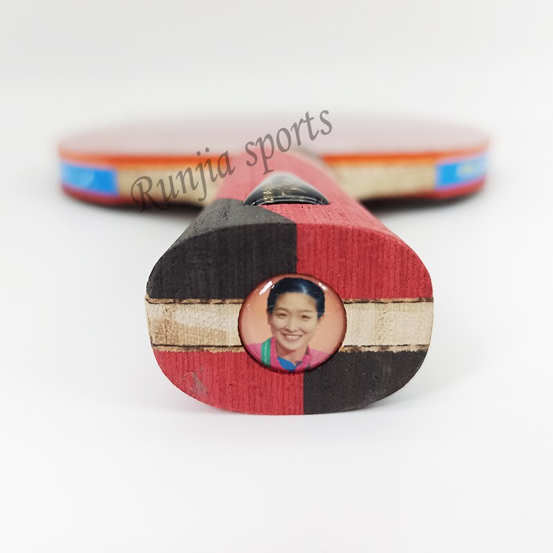 Original double fish finished table tennis racket 8A+C 8AC FL long handle loop with fast attack racquet sports case