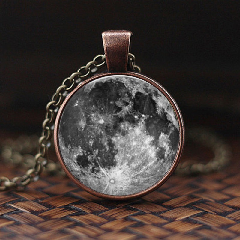 Charming Nebula Necklace Galaxy Space Glass Cabochon Pendant Solar System Jewelry Space Universe Necklace Milky Way Jewelry: 19