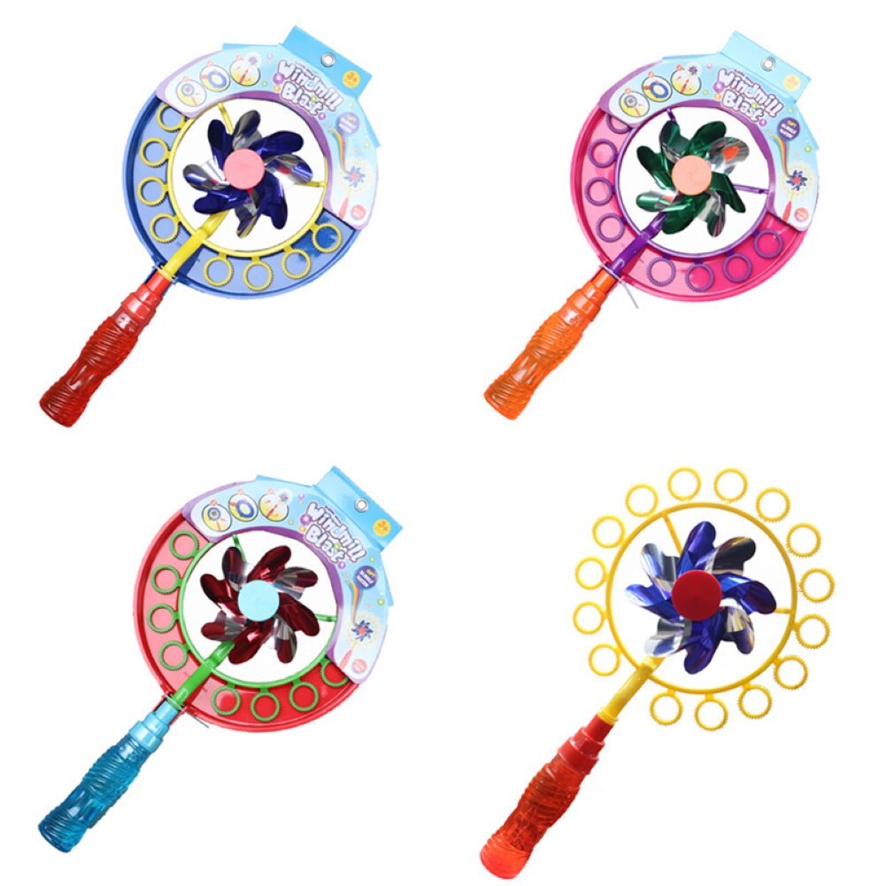 Dzieci ręczny wiatrak ręczny bańka dmuchanie różdżka kij dzieci zabawki robić zabawy na zewnątrz: Default Title