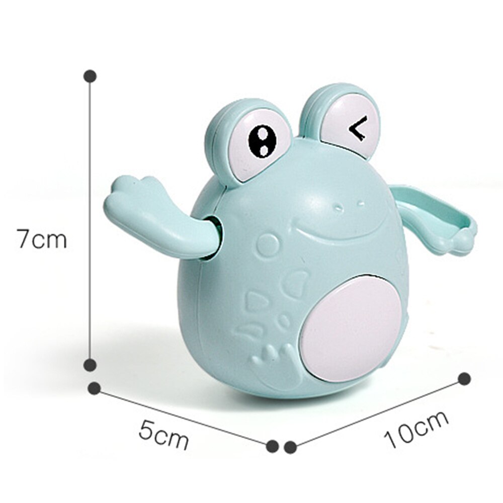 Baby-badespielzeug, niedlicher cartoon-aufziehfrosch, schwimmbad-wasserspielzeug, interaktives babyspielzeug für jungen und mädchen, robustes duschspielzeug  b99