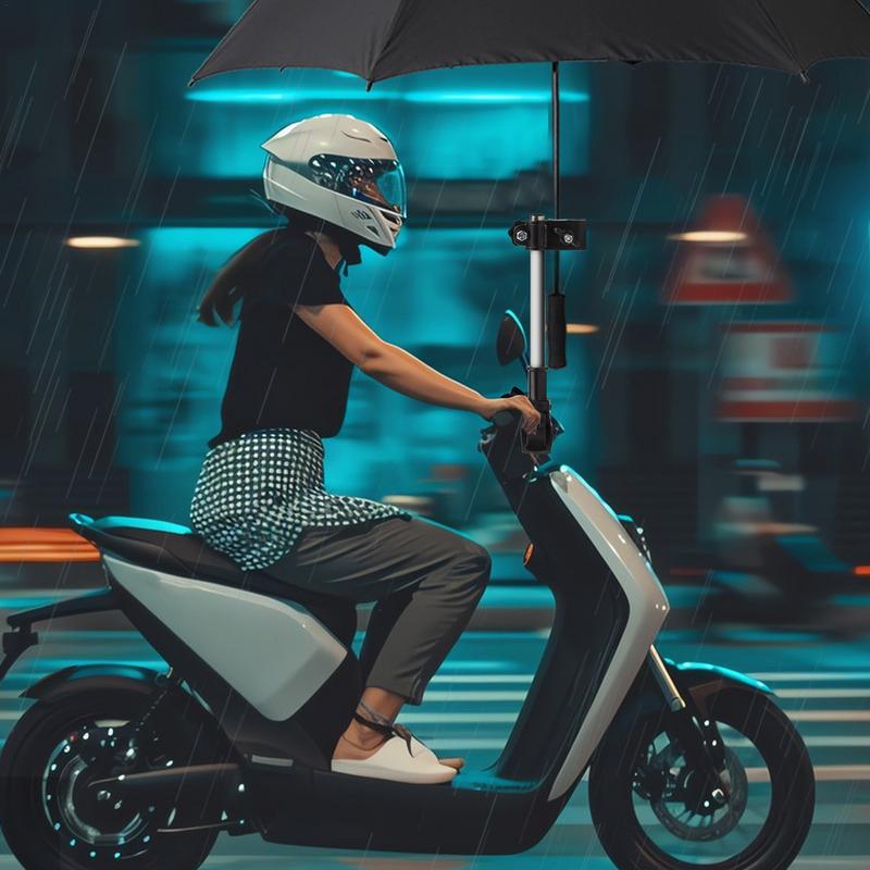 Beslag til kørestolsparaply, hurtigudløser til motorcykelparaply, udtrækkelig paraplyholder til klapvogn og scooter