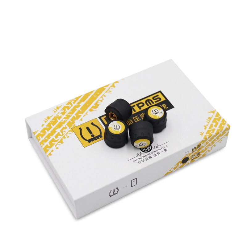 Bluetooth 5.0 Tpms Auto Bandenspanning Monitor System Met 4 Sensoren Voor Ios Android Mobiele Telefoon App Monitoring Alarm: Bluetooth 4.0