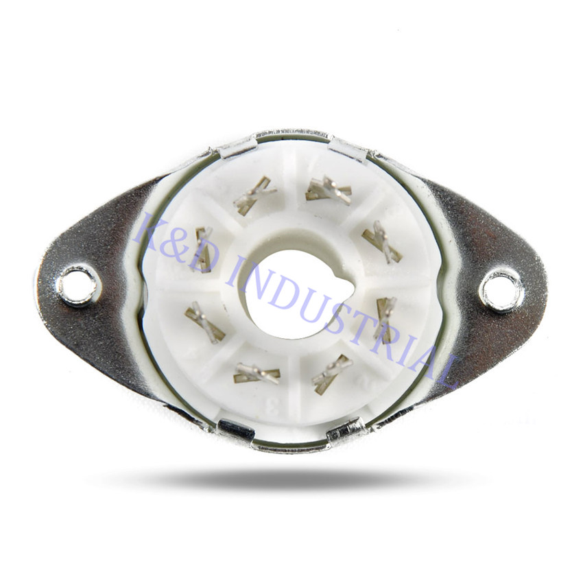 5pcs Octal 8Pin Ceramic Vacuum Tube Socket Top Mount for EL34 6550 KT88 KT66 6SN7 5U4G Valve Base DIY Audio Amp