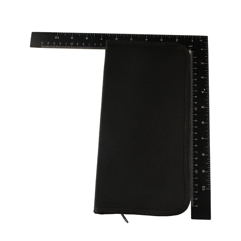 Makeupbørstepose med stor kapacitet, vandtæt stand-up-holder til kosmetikbørster, støvforebyggende femten huller