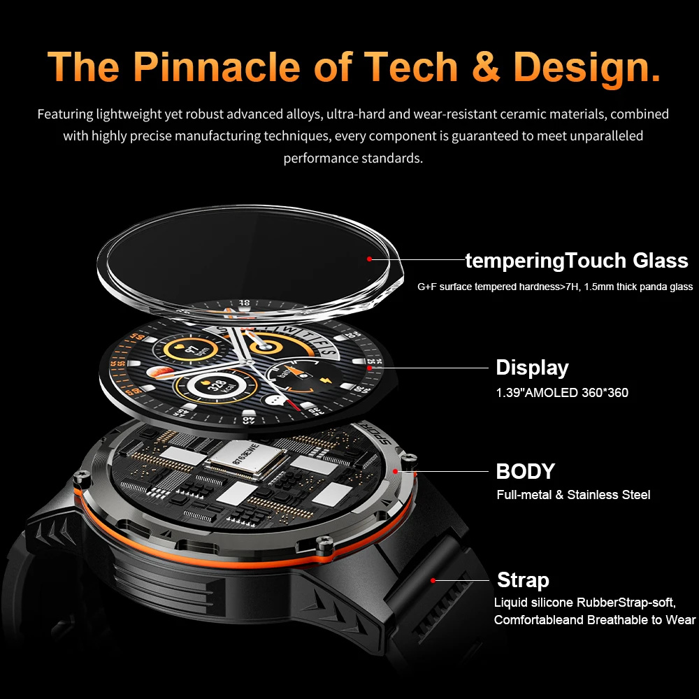 2025 novo para xiaomi ios militar smartwatch ip68 à prova dip68 água esportes ao ar livre rastreador de fitness monitor saúde bt chamada laser infravermelho