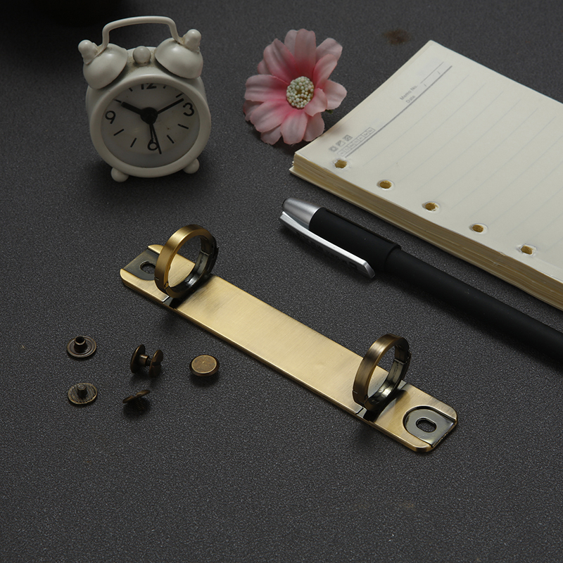 A7 Afneembare Gesp Losbladige Bindband Strip 2 Gaten Metalen Ring Bindmiddel Clips Voor Handboek Notebook School Kantoorbenodigdheden