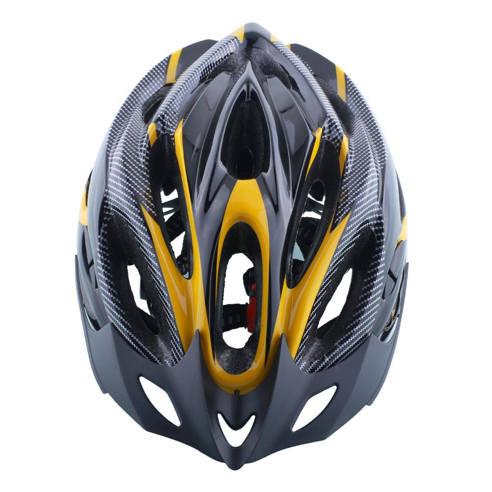 Ultralight Adjustable Cycling Helmet Red/Yellow/Blue Bicycle 65 Cm Safety with Visor Shockproof Bike Road: Yellow