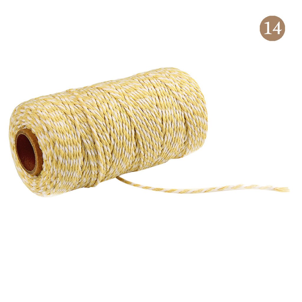 2Mm Diy Macrame Koord Twee Kleuren Katoen Bakers Twine Touw Rustieke Land Ambachten Handgemaakte Accessoires: N