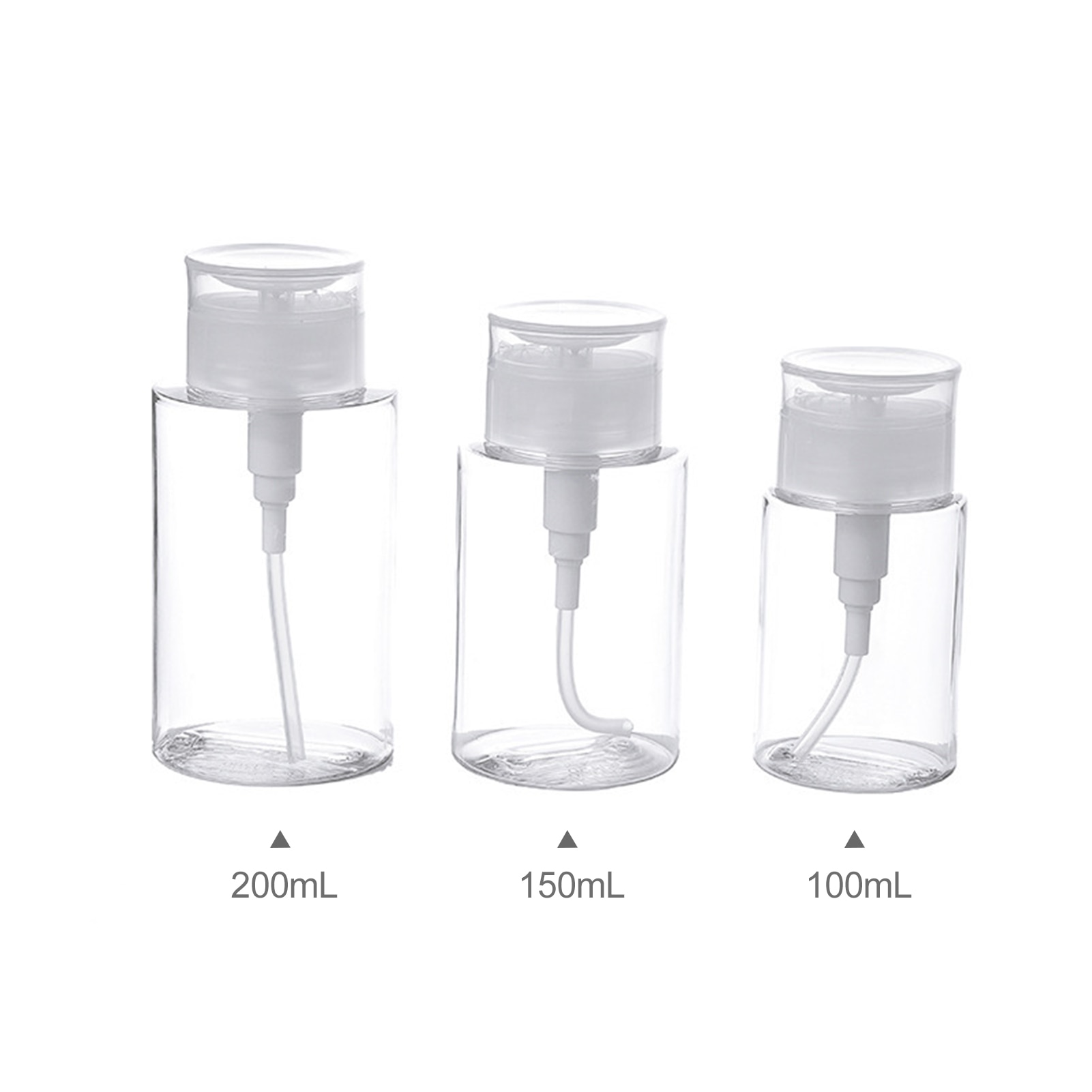 Travel Bottles Lotion Dispenser Pump Bottle Push Down Liquid Pumping Dispenser Empty Shampoo Pump Bottles for Flight Airport