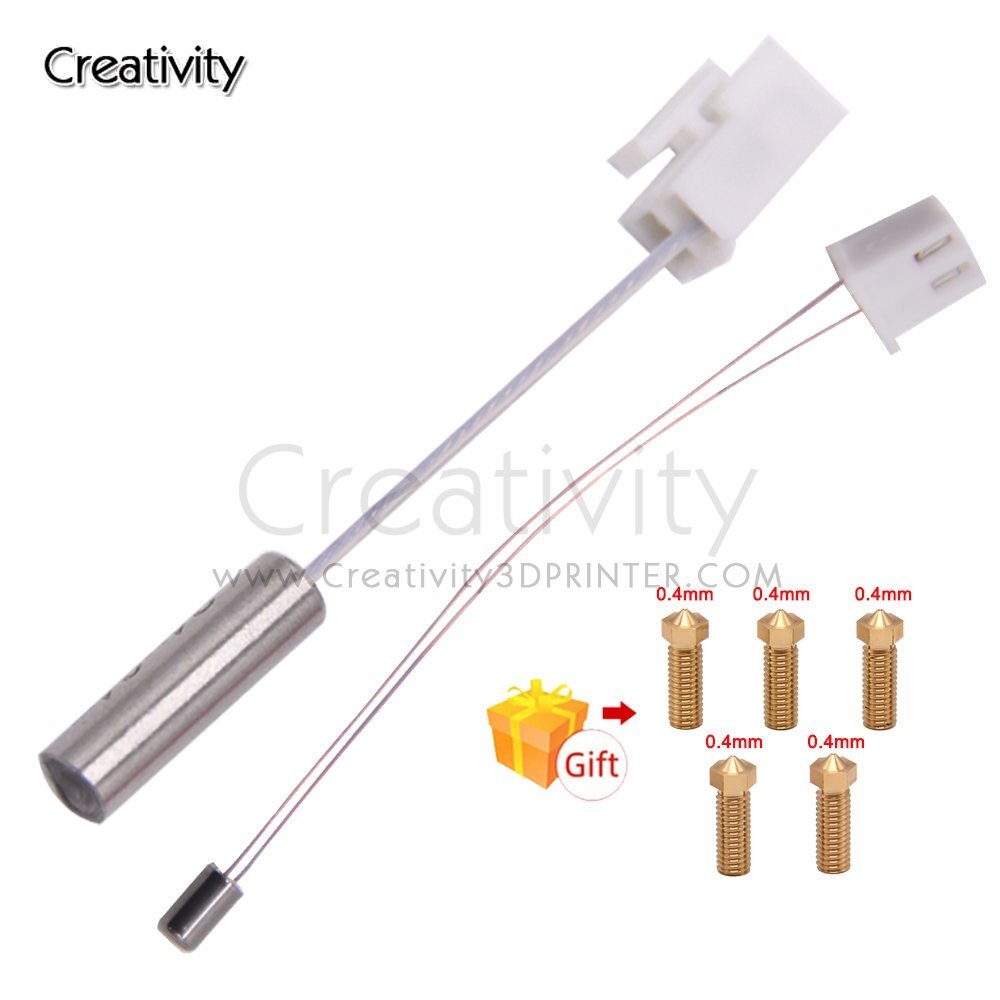 Artyleria Sidewinder X1 / geniusz oryginalny wymienny wkład grzałki czujnik temperatury termistora NTC 3950 100K om