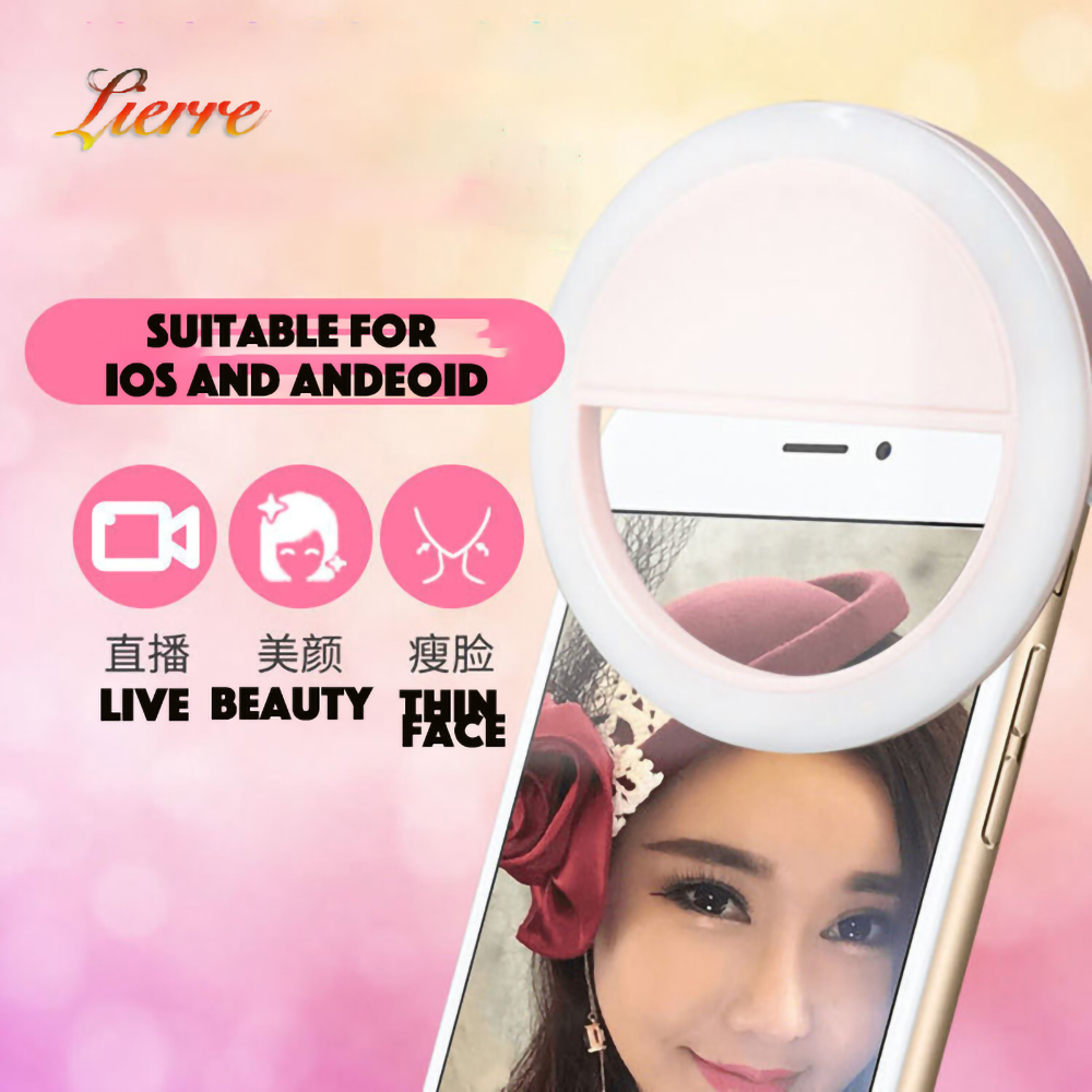 Lampe Selfie universelle, anneau lumineux pour iPhone XS 11 Pro XR 13 Pro, lentille de téléphone Portable