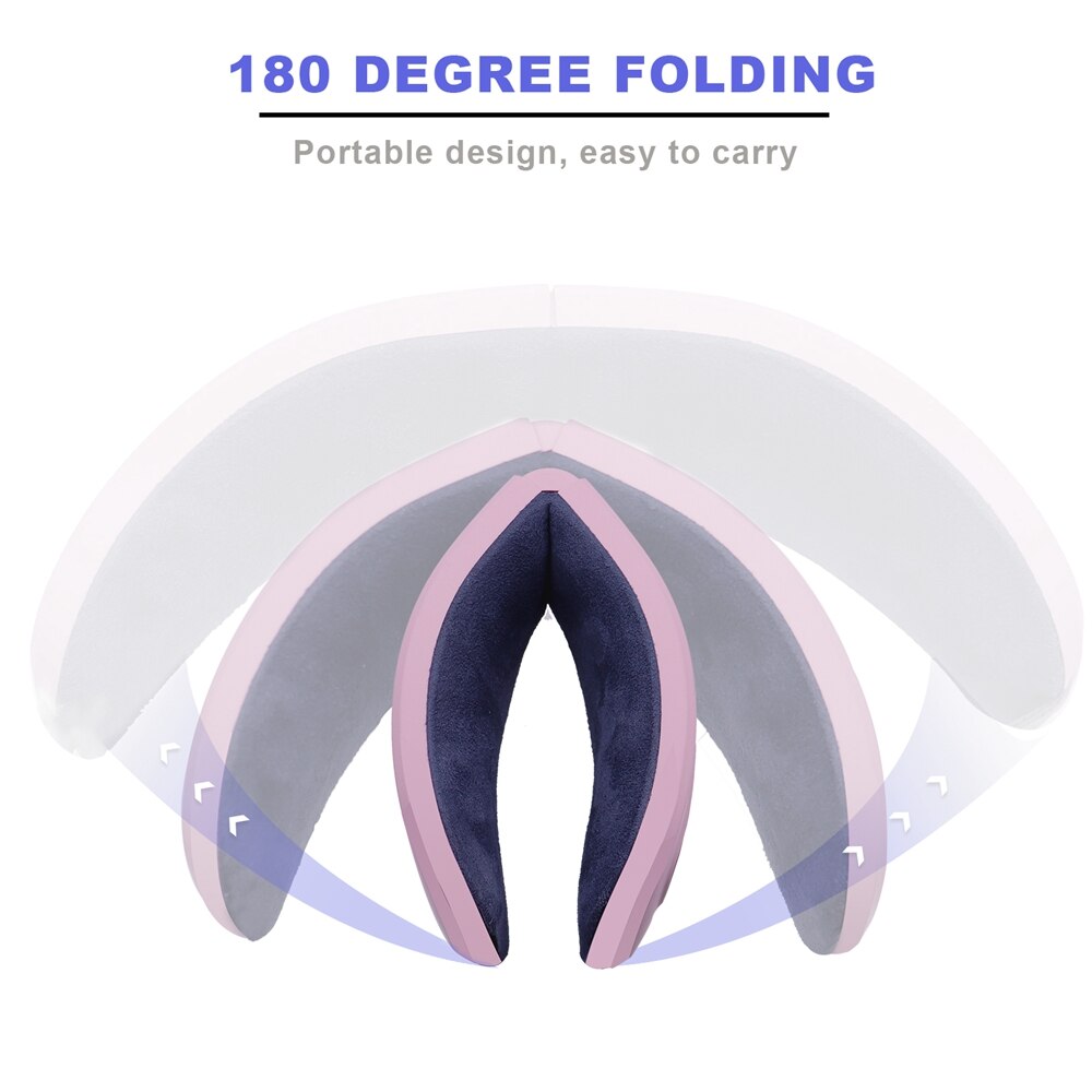 Electric Eye Massager Wireless Digital Eye Mask Compress Adjustable Elastic Band Vibration Massage Eye Relief Fatigue