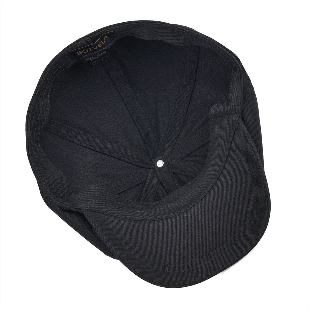 BOTVELA 100% Twill Katoen Krantenjongenspet Mannen Vrouwen Klassieke Retro Hoed Zomer Herfst Lichtgewicht Driver Cap 003
